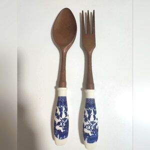 Vintages 1970's Materia Hostess Salad Server pieces